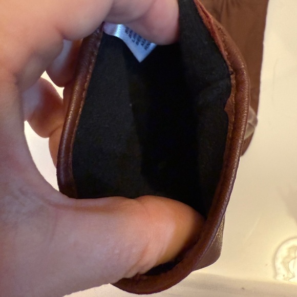 Women’s Leather Gloves, Brown, Size M/L, Lined - Picture 4 of 4